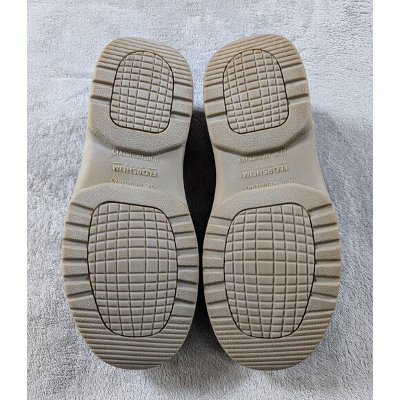 Florscheim Steel Toe Shoes Mens M 7-W8.5 Brown Leather Slip On Safety Workwear - Picture 6 of 12